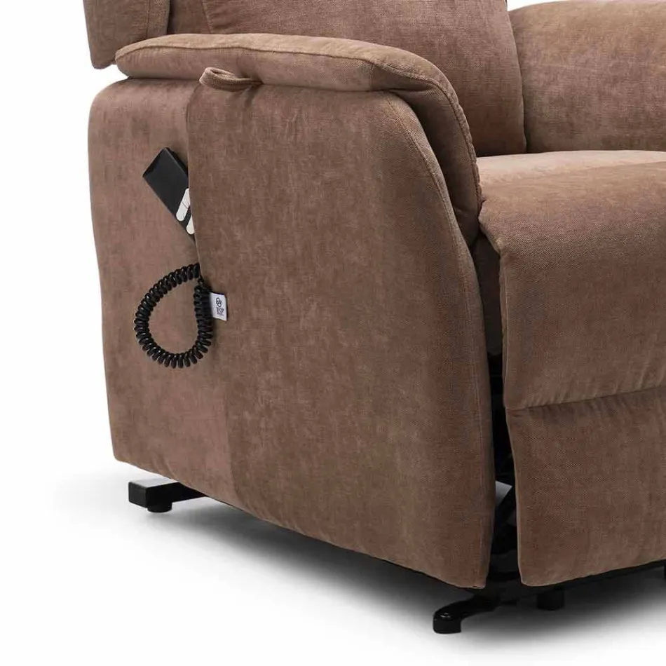 Poltrona Alzapersona Lift Relax con Spostamento su Ruote a 2 Motori - Juliette Viadurini