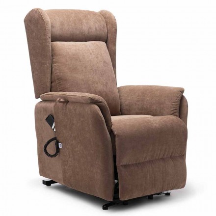 Poltrona Alzapersona Lift Relax con Spostamento su Ruote a 2 Motori - Juliette Viadurini