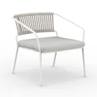 Poltrona Bassa per il Giardino con Cuscino Incluso Made in Italy - Prato Viadurini