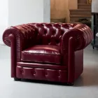 Poltrona Classica con Piedini a Cipolla in Legno di Faggio Made in Italy - Spassoso Viadurini