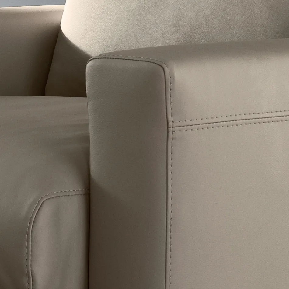 Poltrona con Cuscino Seduta Imbottito in Piuma e Poliestere Made in Italy - Malizioso Viadurini