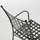 Poltrona da Esterno Impilabile in Metallo Made in Italy, 4 Pezzi - Pira Viadurini