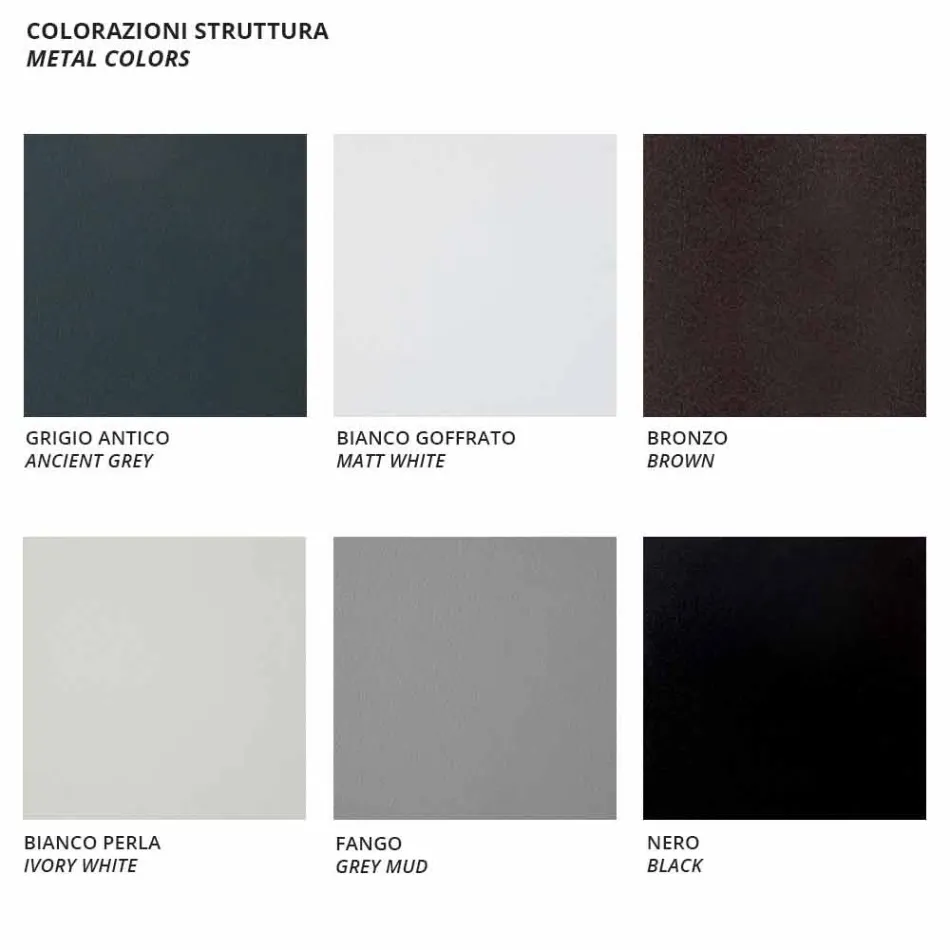 Poltrona da Esterno Moderna in Metallo Verniciato e Tessuto Made in Italy - Olma Viadurini