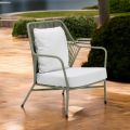 Poltrona da Giardino in Alluminio e Intreccio in Corda - Asteria
