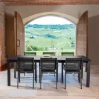 Poltrona da Giardino in Alluminio e Textilene di Diverse Finiture - Quaderno Viadurini