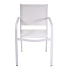 Poltrona da Giardino in Alluminio e Textilene di Diverse Finiture - Quaderno Viadurini