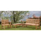 Poltrona da Giardino in Legno di Teak Naturale – Yggdrasil Viadurini