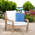 Poltrona da Giardino in Teak Naturale Spazzolato - Artes 