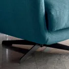 Poltrona da Salotto con Base a Scelta Girevole o Fissa Made in Italy - Ironico Viadurini