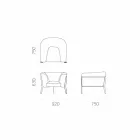 Poltrona di Design da Esterno o Interno Moderna e Made in Italy - Carminio1 Viadurini