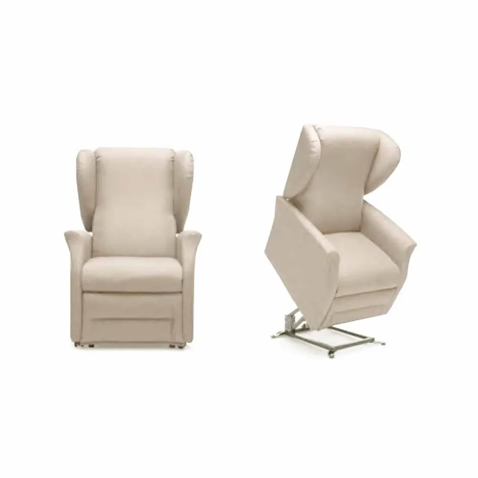 Poltrona di Qualità Alzapersona Relax Lift a 2 Motori Made in Italy - Daphne Viadurini