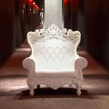 Poltrona stile barocco-moderno colorata Slide Queen Of Love,made Italy