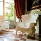 Poltrona elegante colorata Slide Queen Of Love polietilene made Italy Viadurini
