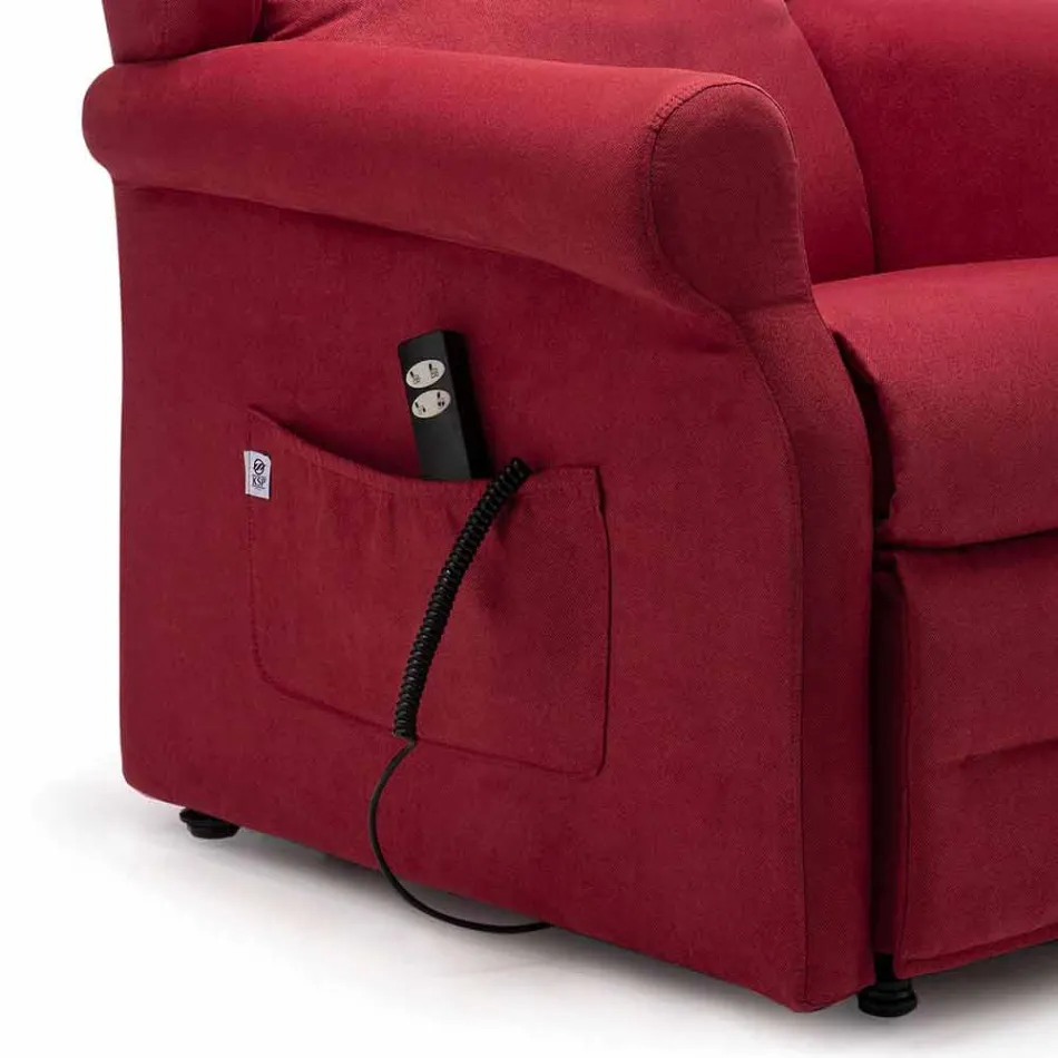 Poltrona Elettrica con Funzioni Lift Relax a 2 Motori Made in Italy - Marlene Viadurini