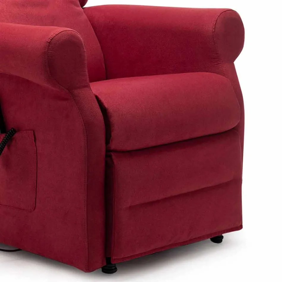 Poltrona Elettrica con Funzioni Lift Relax a 2 Motori Made in Italy - Marlene Viadurini
