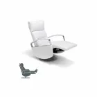 Poltrona girevole a 2 motori design moderno made in Italy Cassia Viadurini