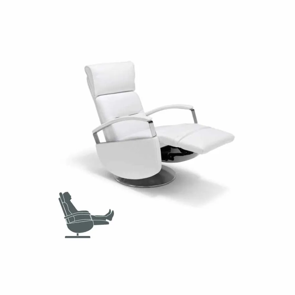 Poltrona girevole a 2 motori design moderno made in Italy Cassia Viadurini