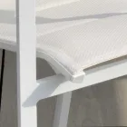 Poltrona in Alluminio e Textilene con Inserto nei Braccioli in HPL - Righello Viadurini