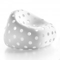 Poltrona Luminosa LED da Esterno in Polietilene Bianco Made in Italy - Asso