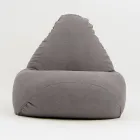 Poltrona Sacco per il Giardino in Tessuto Outdoor Color Grigio Tortora - Maestrale Viadurini
