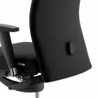 Poltrona Ufficio Design Ergonomica Girevole con Braccioli e Poggiatesta - Romolo Viadurini