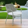 Poltroncina da Giardino in Alluminio e Intreccio in Corda - Asteria