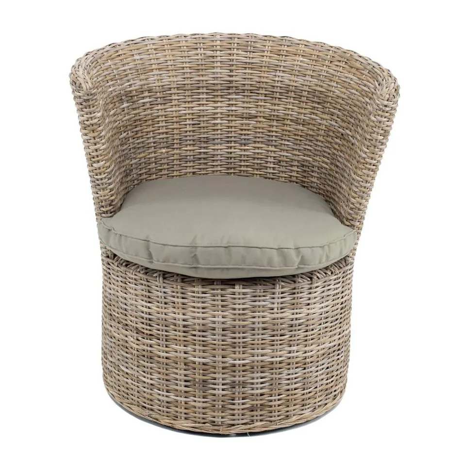 Poltroncina da Giardino in Kubù Cuscino Seduta Incluso – Calsifer Viadurini