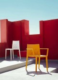 Poltroncina da giardino moderna Spritz by Vondom, in polipropilene, 4 pezzi