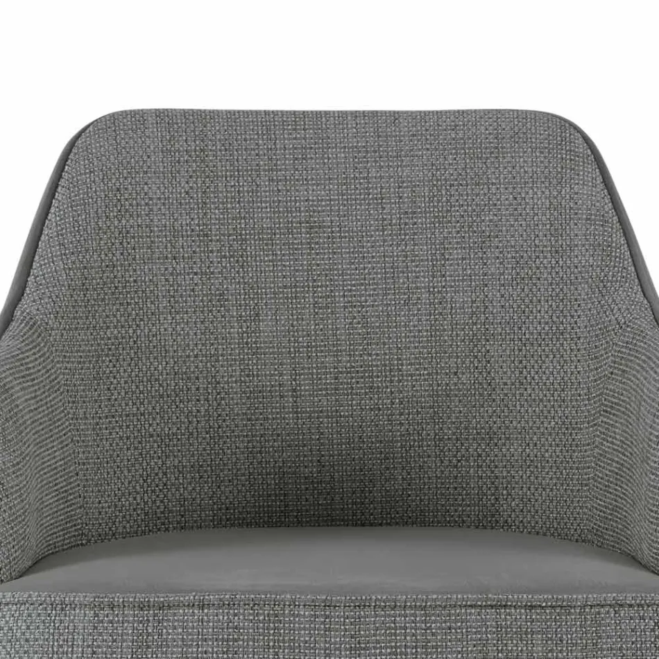 Poltroncina da Soggiorno in Diversi Tessuti e Legno Massello Made in Italy - Evy Viadurini