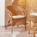 Poltroncina Outdoor in Midollino con Cuscino Seduta – Nathaniel