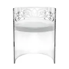 Poltroncina Trasparente in Plexiglass e Seduta Imbottita Made in Italy - Caelia Viadurini