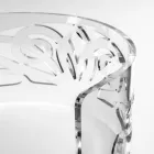 Poltroncina Trasparente in Plexiglass e Seduta Imbottita Made in Italy - Caelia Viadurini
