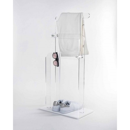 Porta asciugamani da bagno, in plexiglass PMMA Zanica Viadurini