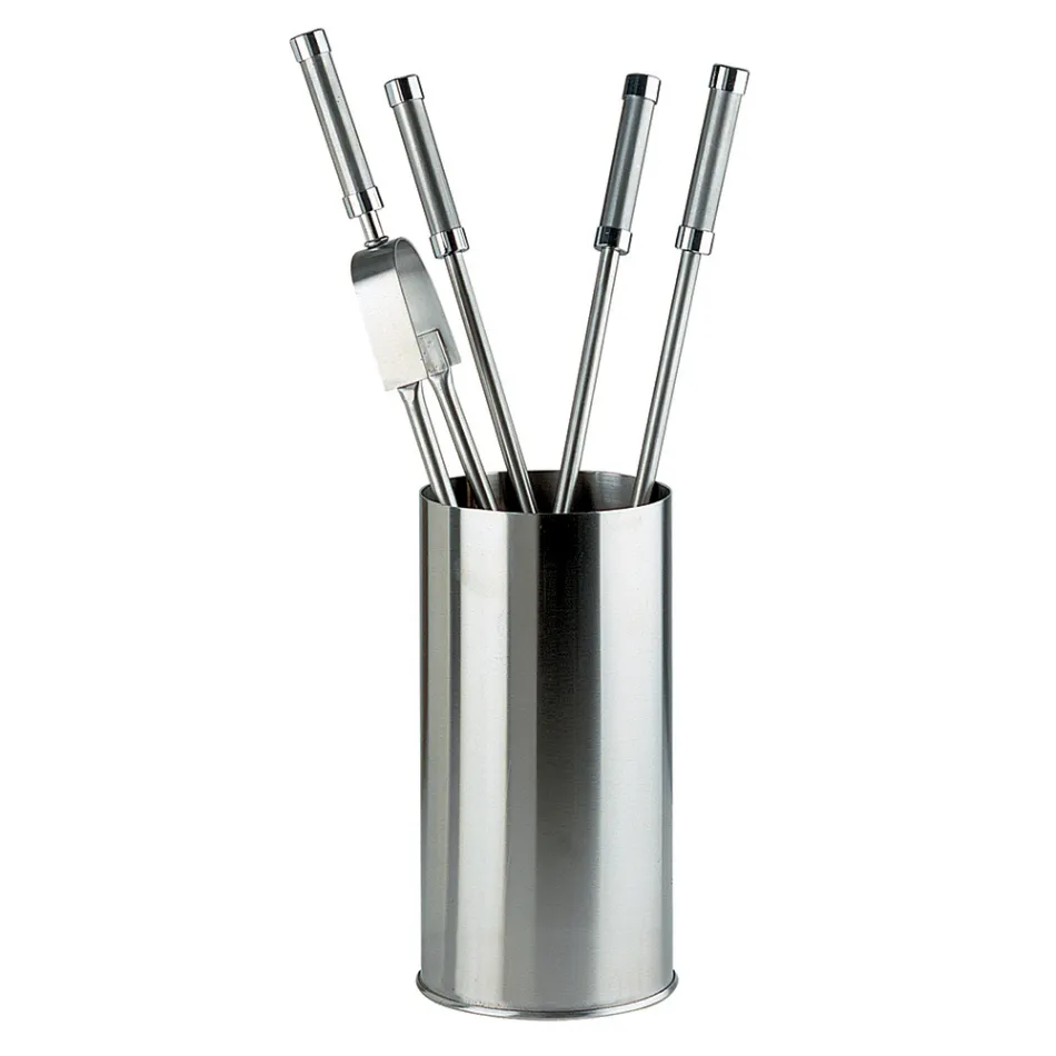 Porta Attrezzi in Acciaio Inox con 4 Accessori Made in Italy - Zaino Viadurini