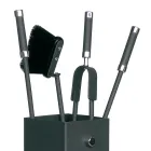 Porta Attrezzi Quadrato in Metallo e 4 Accessori Made in Italy - Iena Viadurini