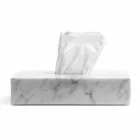 Porta Fazzoletti Moderno in Marmo Bianco di Carrara Made in Italy - Rafa Viadurini