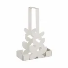 Portabicchieri Doppio in Ferro Bianco, Beige o Avorio Made in Italy – Leida Viadurini