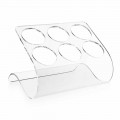 Portabottiglie da Appoggio per 6 Bottiglie in Plexiglass Trasparente - Tanatin