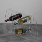 Portabottiglie Vino da Terra in Cristallo Acrilico Trasparente - Dappino Viadurini