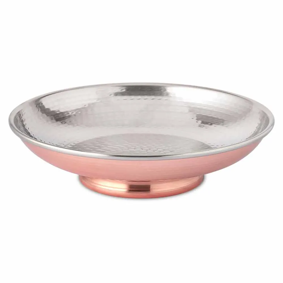 Portafrutta da Tavolo Design Centrotavola Rame Battuto a Mano 28 cm - Terraemare Viadurini