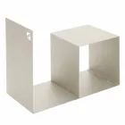 Portalegna da Interno in Acciaio Colorato con Tavolino Made in Italy - Cecio Viadurini