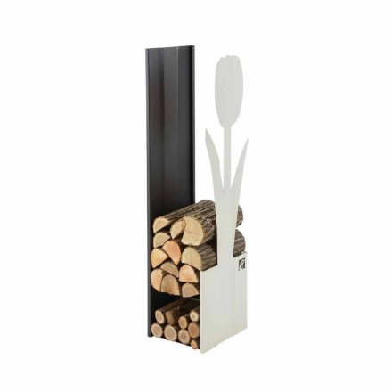 Portalegna per Camino Caf Design Made in Italy PLV F Viadurini