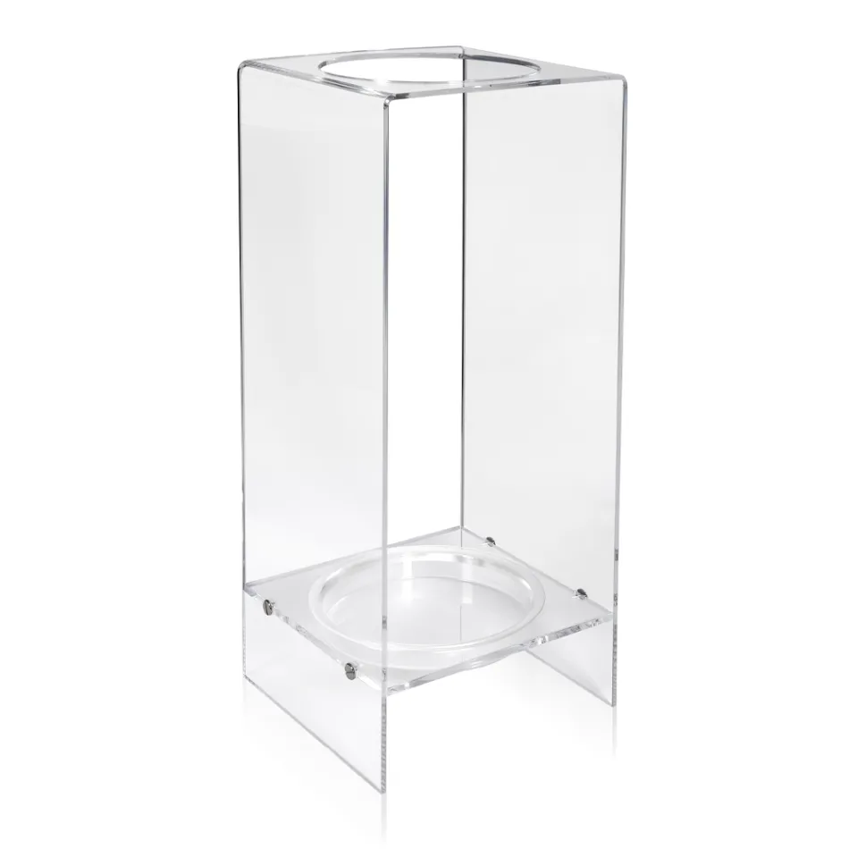 Portaombrelli da Ingresso in Plexiglass Bianco o Trasparente - Ombelico Viadurini