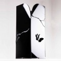 Portaombrelli Plexiglass Nero con Incisioni e Decori 3D, Design Moderno - Farfo