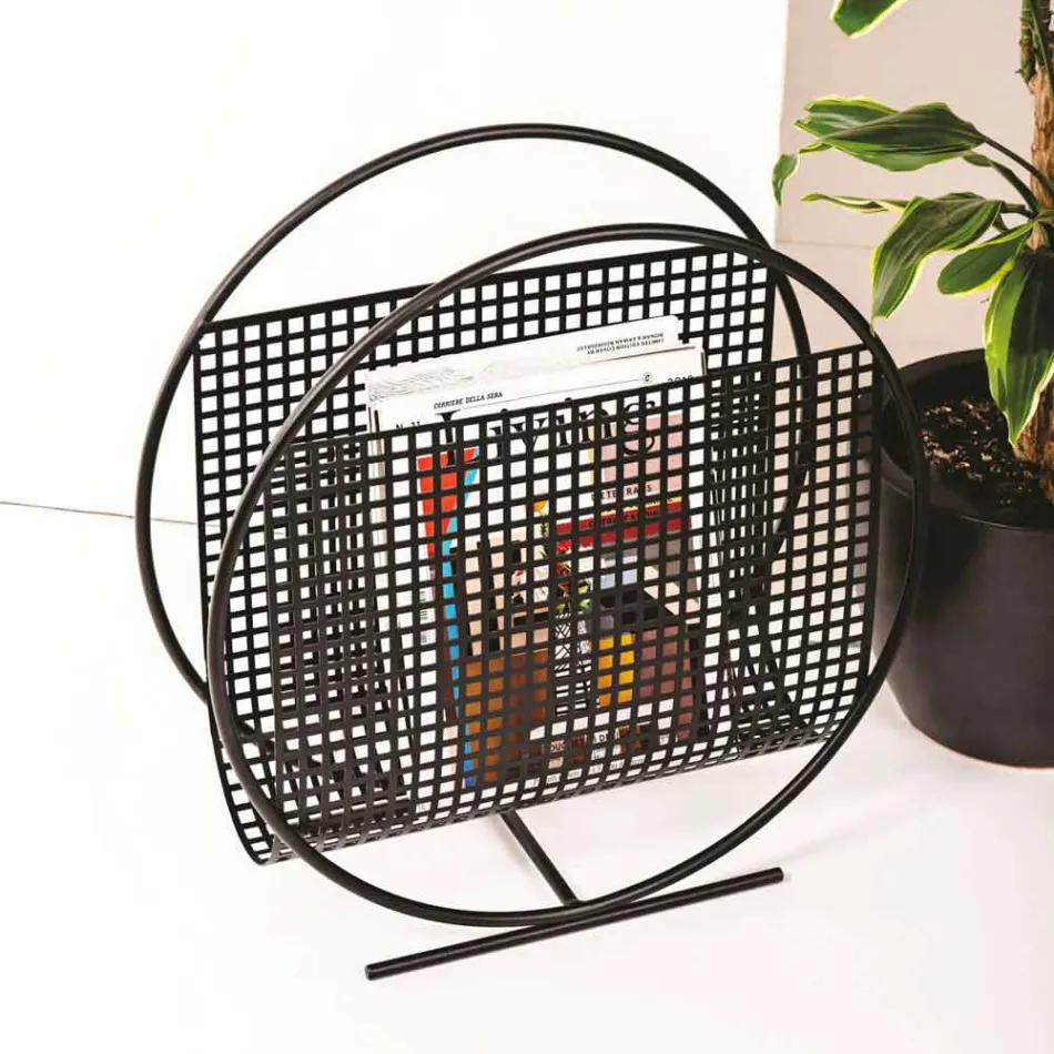 Portariviste da Terra Rotondo di Design in Acciaio Made in Italy - Mestolino Viadurini
