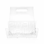 Portariviste di Design in Plexiglass Nero o Trasparente Made in Italy – Omar Viadurini