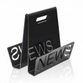 Portariviste di Design in Plexiglass Nero o Trasparente Made in Italy – Omar