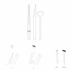 Posate in Acciaio Inox con Bacchette Design di Lusso Italiano - Carronde Viadurini
