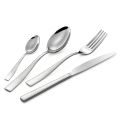 Posate in Acciaio Inox Lucido con Decoro Geometrico a Laser 24 Pz - Rupeo