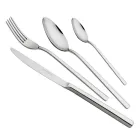 Posate in Acciaio Inox Lucido Manico Vuoto Design Moderno 24 Pz - Codetta Viadurini